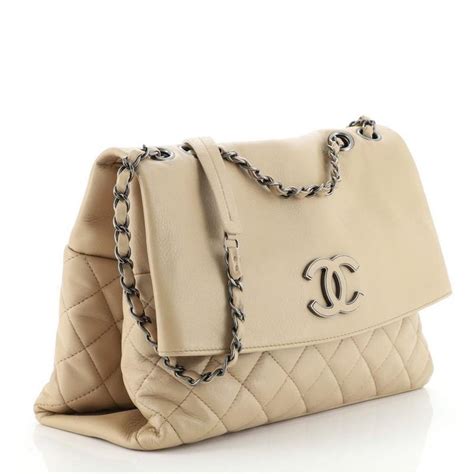 chanel flap foldover bag